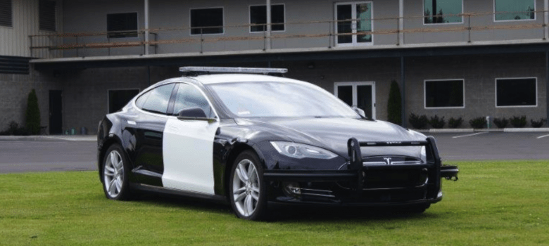 Setina successfully upgrades the Tesla Model S to be ready for police work. image